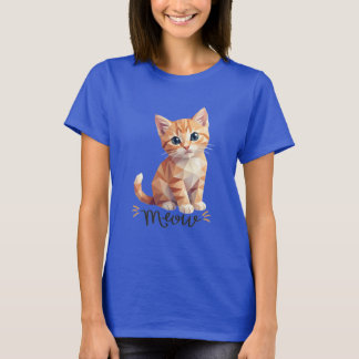 Geometrisk Meow T Shirt