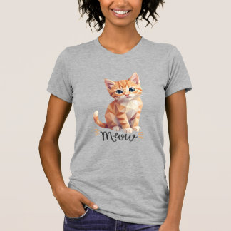 Geometrisk Meow T Shirt