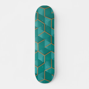 geometrisk mini skateboard bräda 18,5 cm