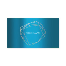 Geometrisk minimalism i Ro Teal Poligonal Ram