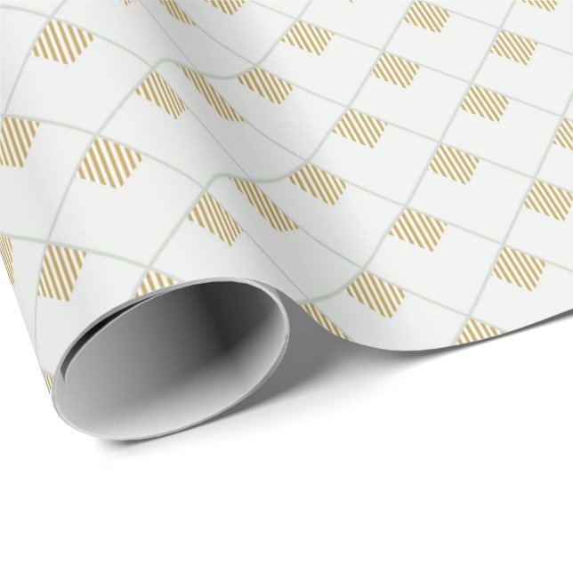 Geometrisk minimalism streck presentpapper (Rullad Hörn)
