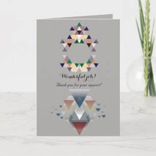 Geometrisk minimalism - Tack för ditt stöd! Kort
