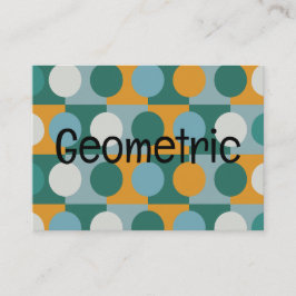 Geometrisk minimalistisk Contemporary Visitkort