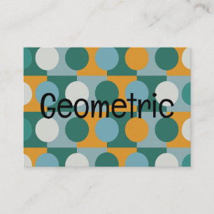 Geometrisk minimalistisk Contemporary Visitkort