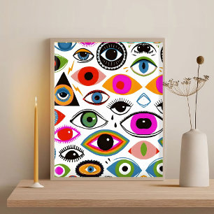 Geometrisk minimalistisk Elegant för modern konst- Poster