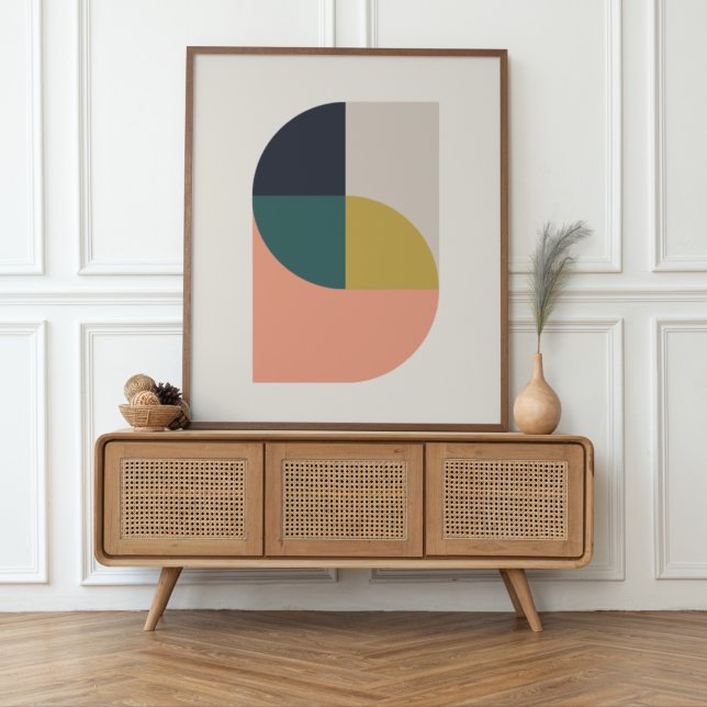 Geometrisk minimalistisk Elegant i modern Abstrakt Poster (Skapare uppladdad)