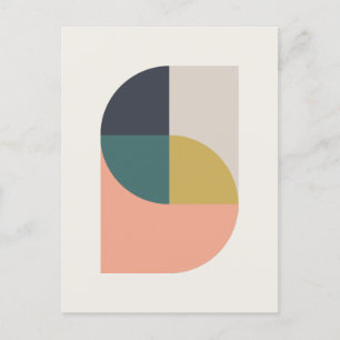 Geometrisk minimalistisk Elegant i modern Abstrakt Vykort