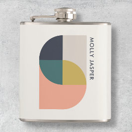 Geometrisk minimalistisk modern Abstrakt Art Elega Fickplunta