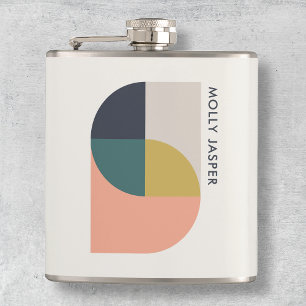 Geometrisk minimalistisk modern Abstrakt Art Elega Fickplunta