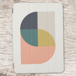 Geometrisk minimalistisk modern Abstrakt Art Elega iPad Air Skydd<br><div class="desc">En minimalistisk modern abstrakt art ipad cover med en elegant geometrisk utformning i muterat färg av korallets rosa,  senap guld gult,  teal grönt,  marinblått och naturligt mjukt taupe grått. Perfektens tillbehör till ett hemkontor med minimal contemporary.</div>