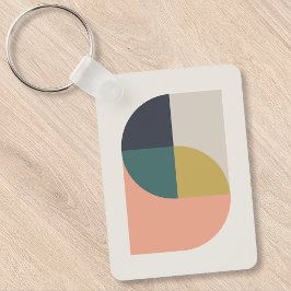 Geometrisk minimalistisk modern Abstrakt Art Elega Nyckelring