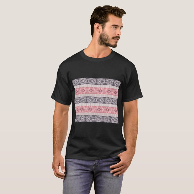 geometrisk modell för etnisk bohostil tee (Hel framsida)
