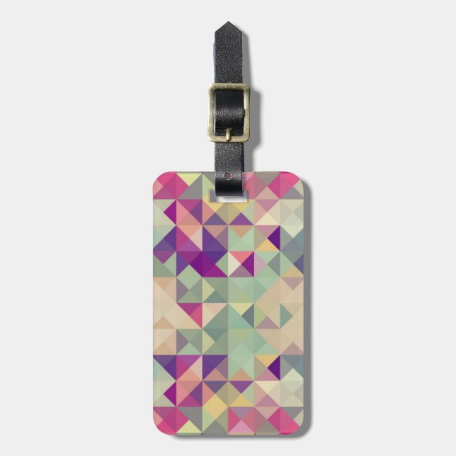 Geometrisk modell för vintageHipsters Bagagebricka (Vertikal Framsida)