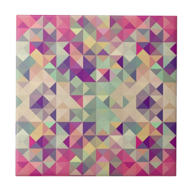 Geometrisk modell för vintageHipsters Kakelplatta (Framsidan)