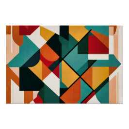 Geometrisk modern Abstrakt Art-Elegant Perfect Poster