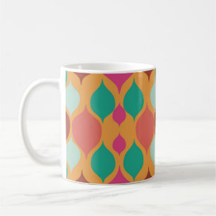 Geometrisk modern Gult i mitten av århundradet Kaffemugg