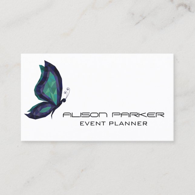 Geometrisk modern händelseklanner för högteknologi visitkort (Framsida)