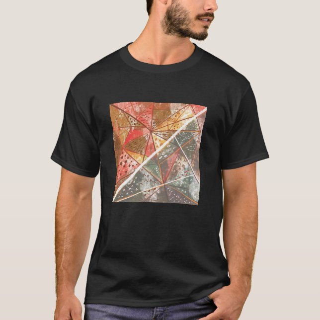 geometrisk modern manar t shirt (Framsida)