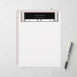 Geometrisk Modern Minimalistisk Elegant Profession Brevhuvud