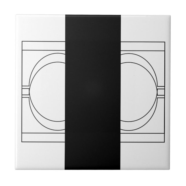 Geometrisk Modern Minimalistisk Elegant Profession Kakelplatta (Framsidan)