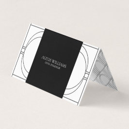 Geometrisk Modern Minimalistisk Elegant Profession Visitkort