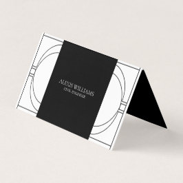 Geometrisk Modern Minimalistisk Elegant Profession Visitkort