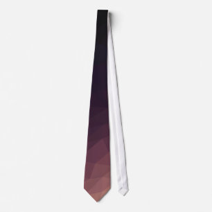 Geometrisk modern rosa/violett/svart manar slips