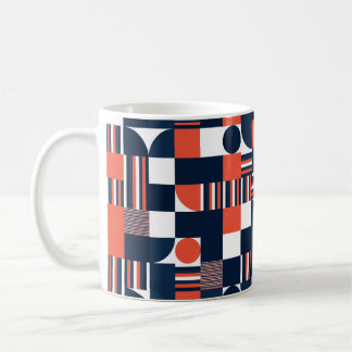 Geometrisk modern sömlös mönster kaffemugg