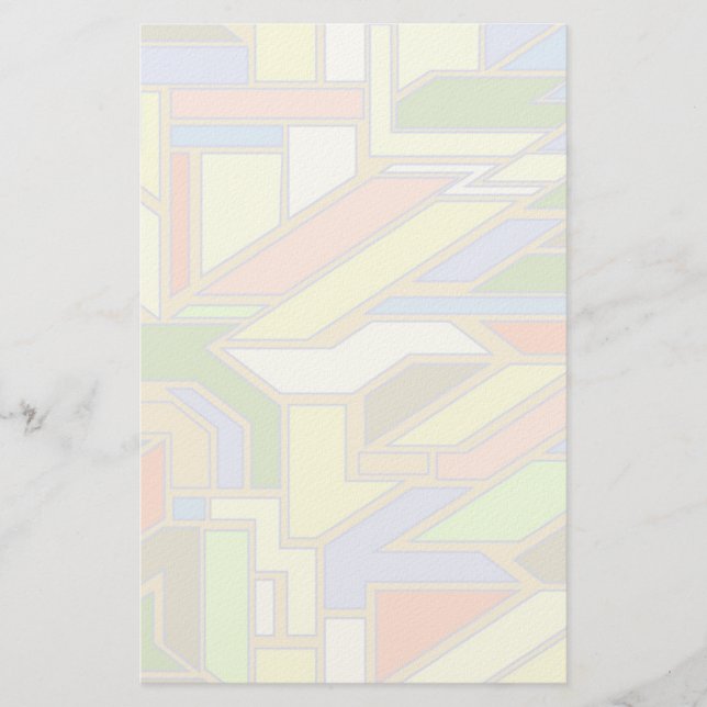 Geometrisk mönster 3 brevpapper (Framsida)