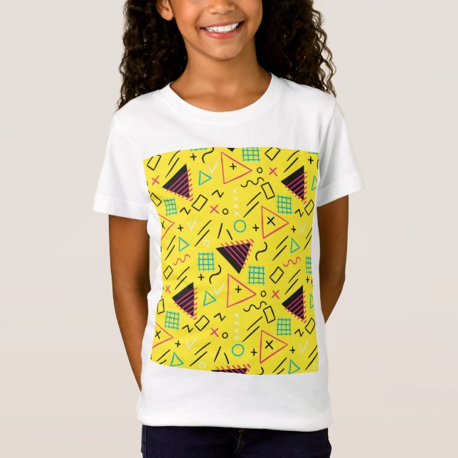Geometrisk Mönster 6 T Shirt (Framsida)