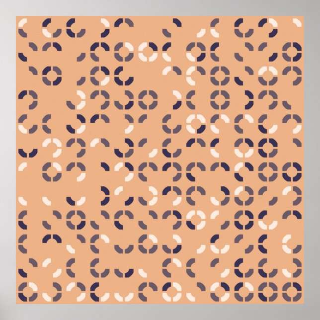 geometrisk mönster-desigabstrakt, konst, teckning, poster (Framsidan)