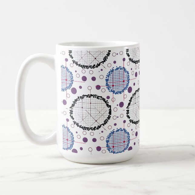 Geometrisk Mönster för modern design Kaffemugg (Vänster)