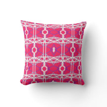 Geometrisk Mönster i Rosa, vitt och Lila