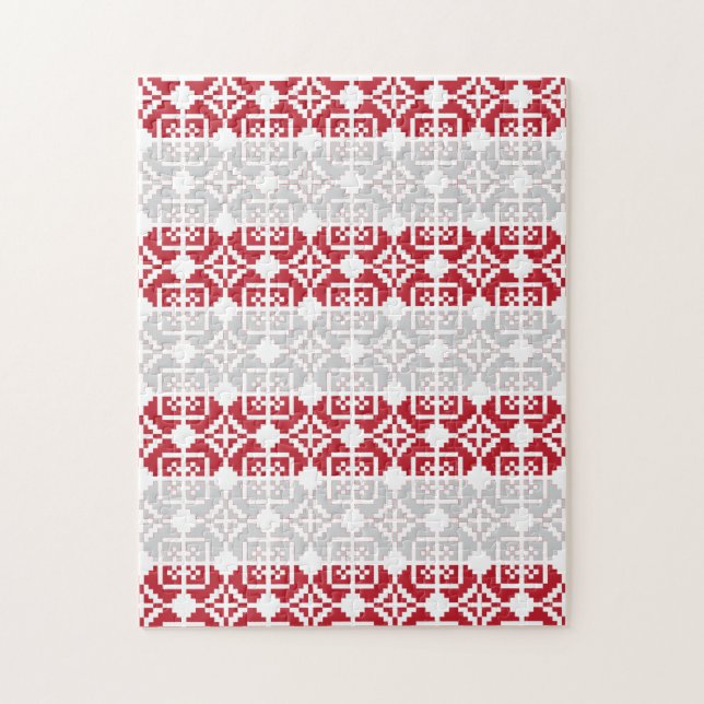 Geometrisk mönster II för SOL i Lettland Pussel (Vertikal)