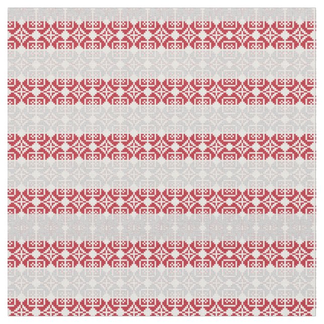 Geometrisk mönster II för SOL i Lettland Tyg (Närbild)