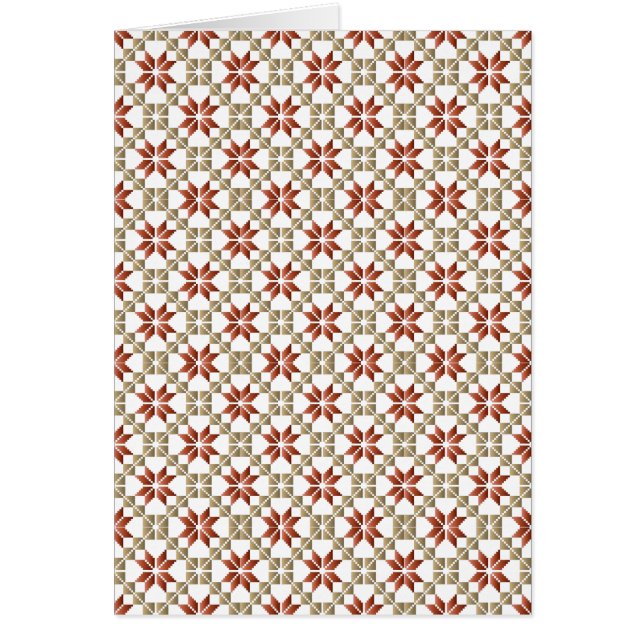 Geometrisk mönster IX för SOL i Lettland Hälsningskort (Framsidan)