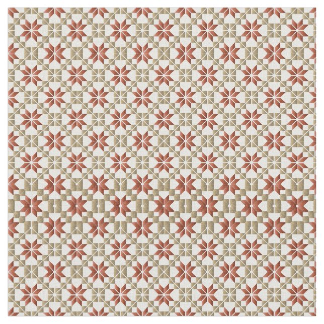 Geometrisk mönster IX för SOL i Lettland Tyg (Närbild)