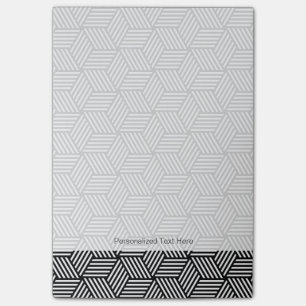 Geometrisk mönster-konstdesign post-it block