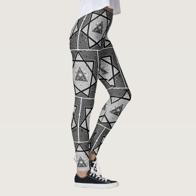 GEOMETRISK MÖNSTER LEGGINGS (Höger)