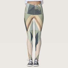 Geometrisk mönster leggings