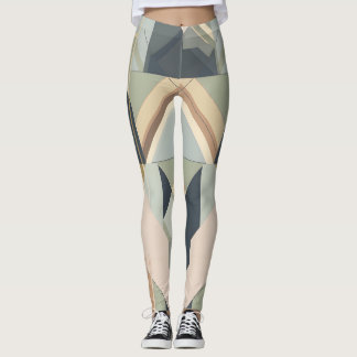 Geometrisk mönster leggings