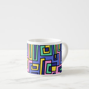 geometrisk mönster mugg espressomugg