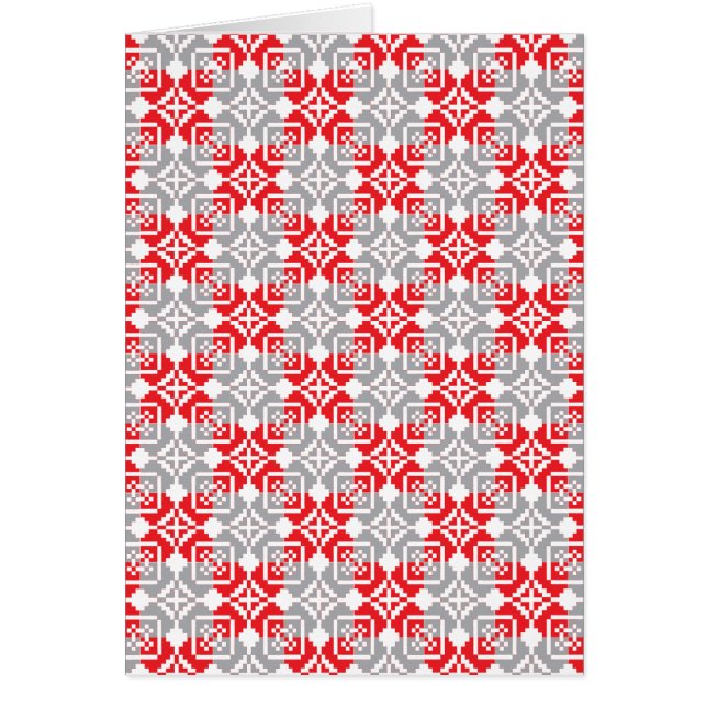 Geometrisk mönster VI för SOL i Lettland Hälsningskort (Framsidan)