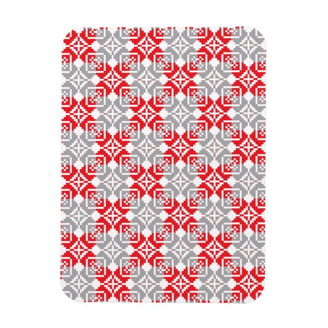 Geometrisk mönster VI för SOL i Lettland Magnet (Vertikal)