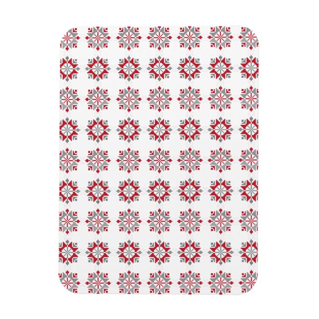 Geometrisk mönster VII för SOL i Lettland Magnet (Vertikal)