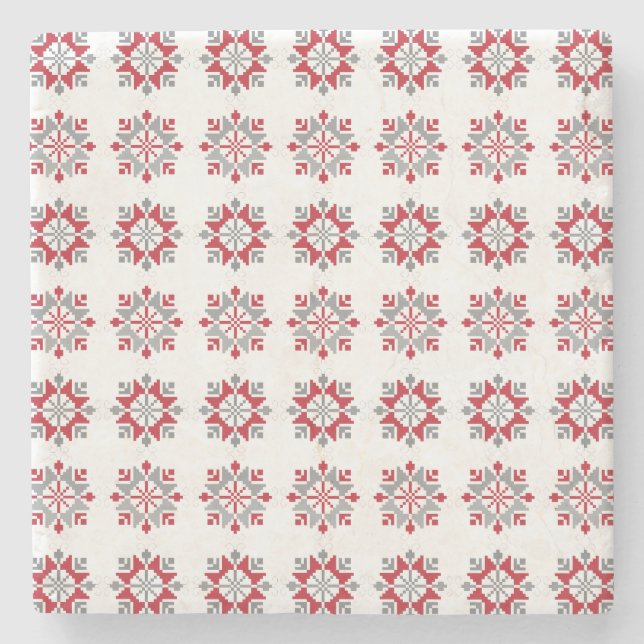 Geometrisk mönster VII för SOL i Lettland Underlägg Sten (Framsidan)