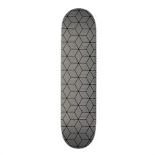 Geometrisk mönsterkonstdesign mini skateboard bräda 18,5 cm