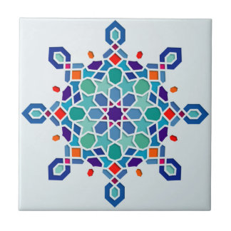 Geometrisk mönsterrunda utsmyckade CeramicTile för Kakelplatta
