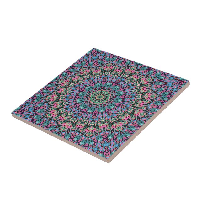 Geometrisk moroccan kaliedoskop stil kakelplatta (Sidan)