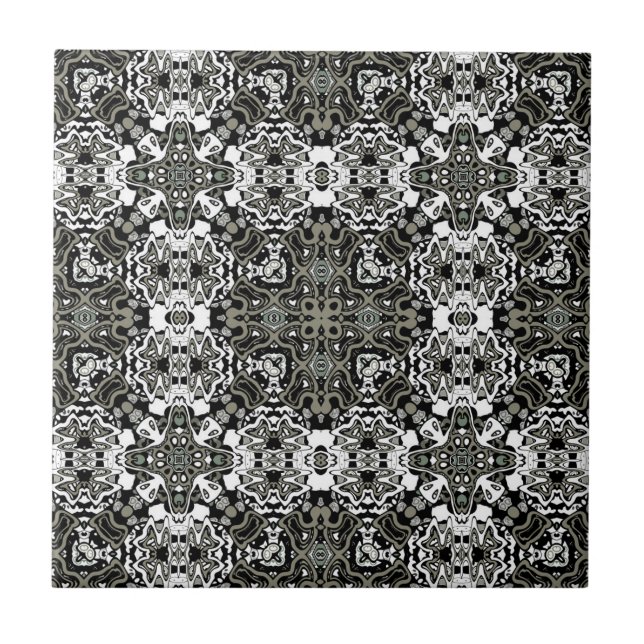 Geometrisk moroccan kaliedoskop stil kakelplatta (Framsidan)